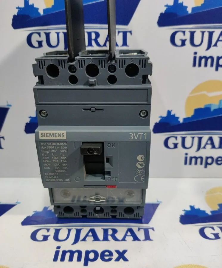 Автоматический выключатель SIEMENS Circuit breaker 3VT1708-2DC36-0AA0 80A — фото лота 1