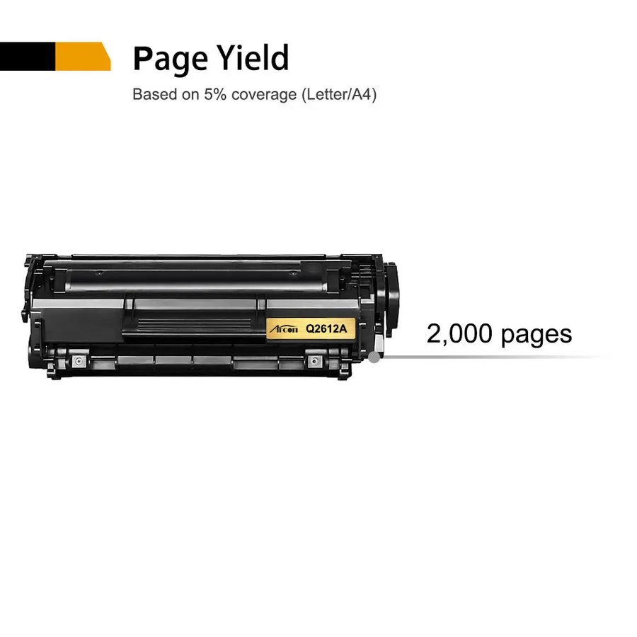 Принтер 4PK Q2612A HP12A Toner Cartridge HP Laser Jet 1018 1022 3050Z Printer Bl