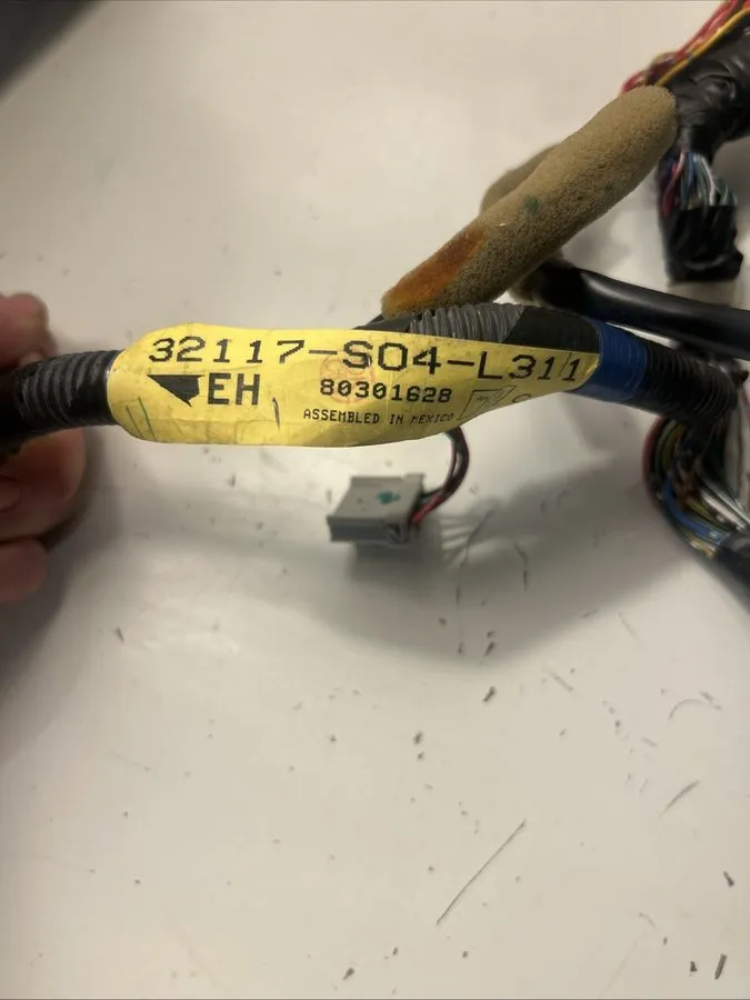 Жгут проводов 96-98 Civic Dash Gauge Cluster Radio Wiring Harness EX Auto 32117- — фото лота 2