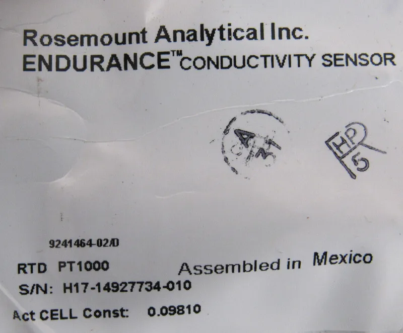 Датчик температуры ROSEMOUNT 400VP-12 ENDURANCE CONDUCTIVITY SENSOR RTD PT1000