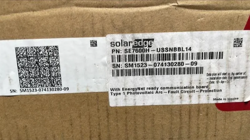 Инвертор SOLAR EDGE SE7600H-USSNBBL14 SINGLE PHASE ENERGY HUB INVERTER — фото лота 2