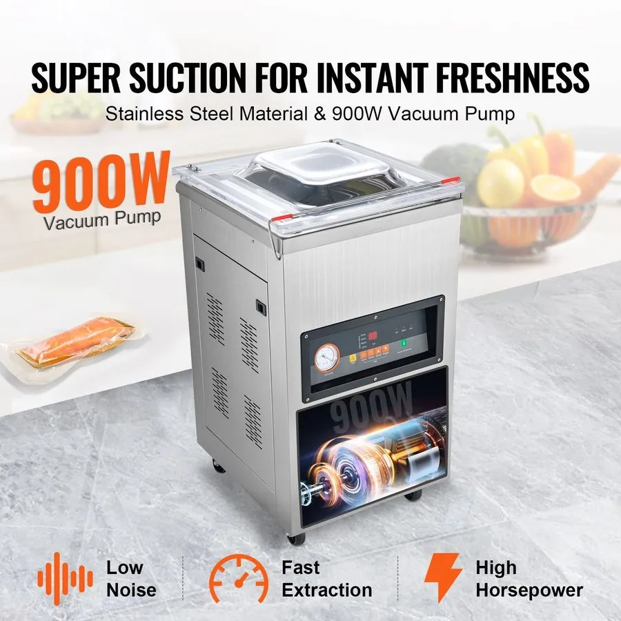 Конвейер 900W Chamber Vacuum Sealer 15.7in Seal Length