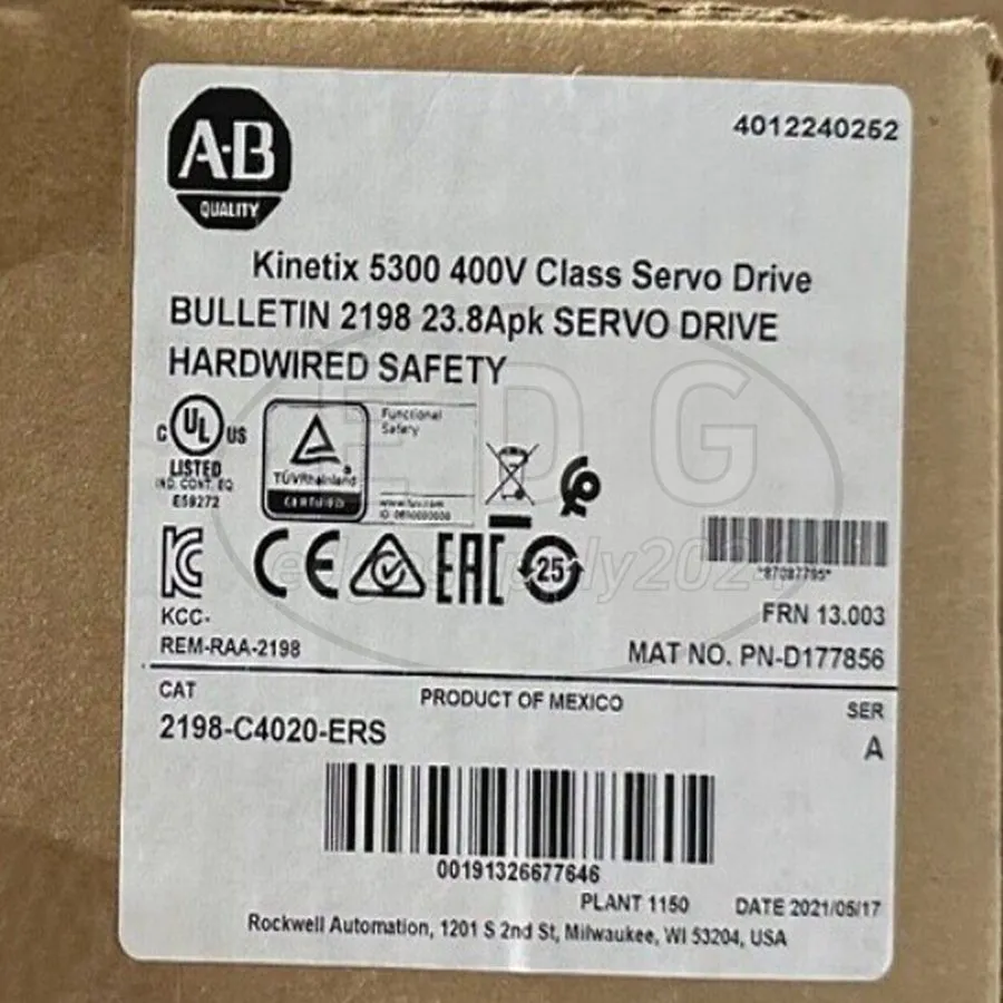Сервопривод 2198-C4020-ERS Allen Bradley Kinetix 5300 400V Class Servo Drive