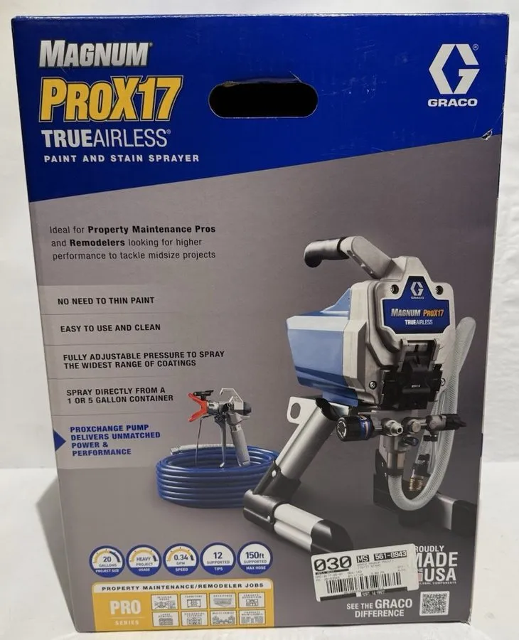Оборудование Graco Magnum ProX17 Cart Airless 3000 PSI Paint Sprayer 17G177