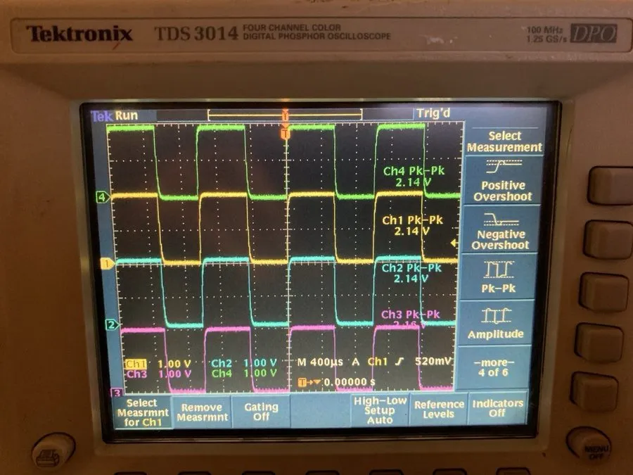 Осциллограф Tektronix TDS3014 100MHz 1.25GS/s 4CH Color Digital Phosphor Oscillo