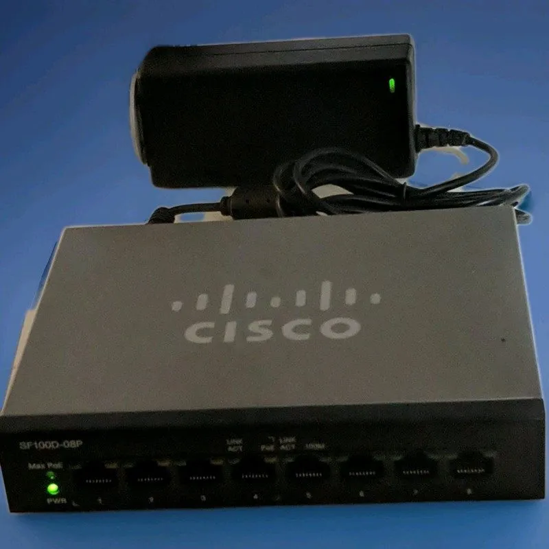 Коммутатор Cisco SF100D-08P 8 port 10/100 POE desktop switch