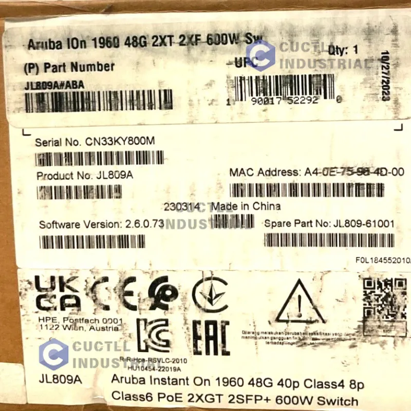 Коммутатор HPE Aruba JL809A Instant On 1960 Switch Free Delivery
