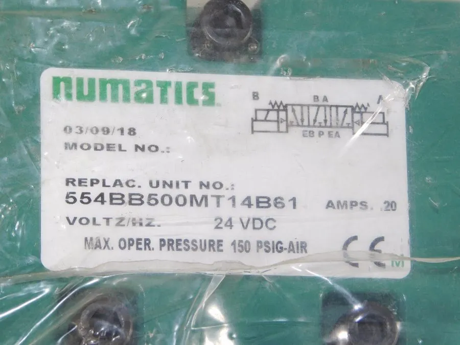Пневмоклапан ASCO Numatics 554BB500MT14B61 Double Dual Solenoid Air Pilot Pneuma