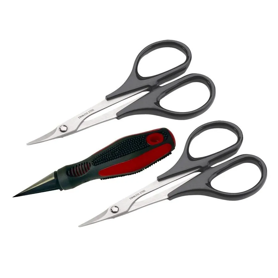 Режущий инструмент DU-BRO Dubro Body Reamer Scissors Curved and Straight Set DUB — фото лота 1