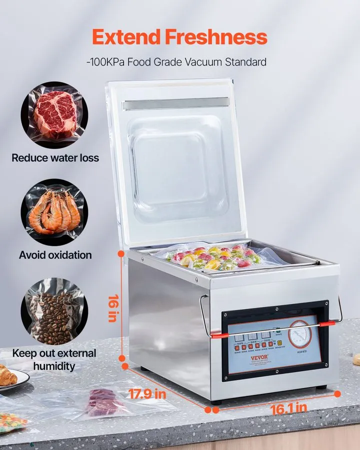 Вакуумный упаковщик 320W Commercial Chamber Vacuum Sealer Packing Machine Vacuum
