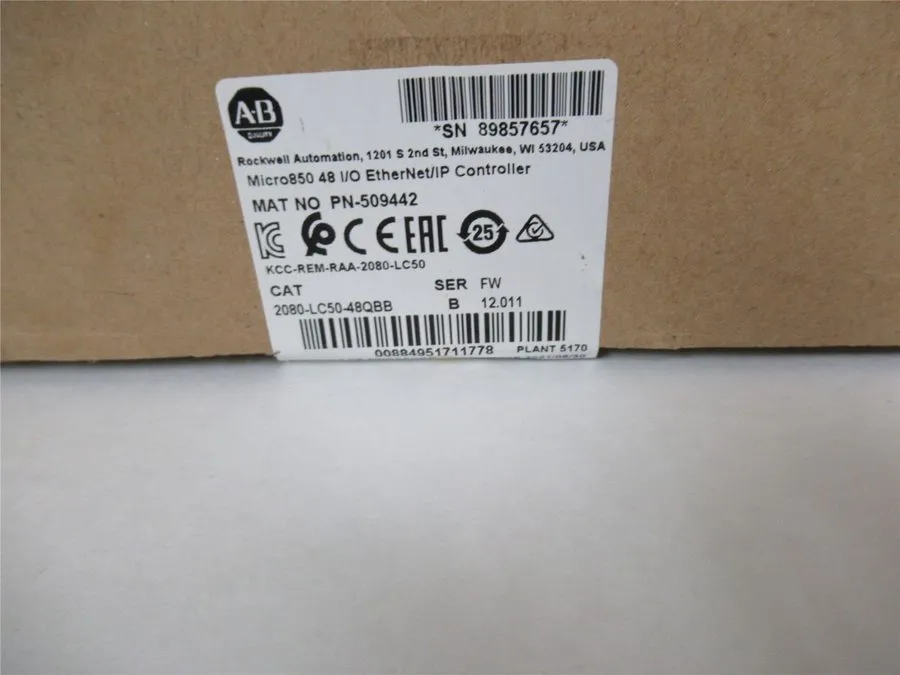 ПЛК AB Allen-Bradley 2080-LC50-48QBB Micro850 EtherNet/IP Controller