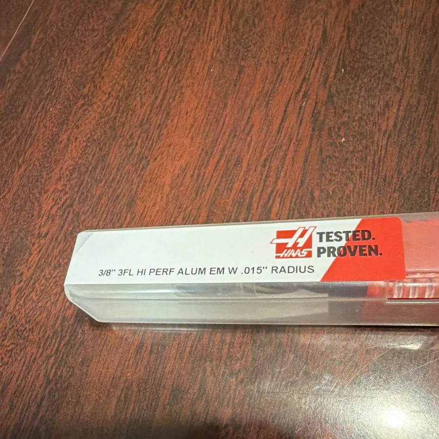 Режущий инструмент Haas 03-0570 3/8 in 3-Flute Solid Carbide End Mill R.015" — фото лота 1