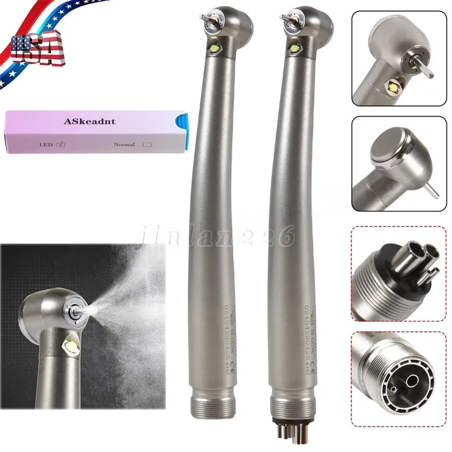 Стоматологический наконечник Dental Fiber Optic LED E-generator high Speed Handp — фото лота 1