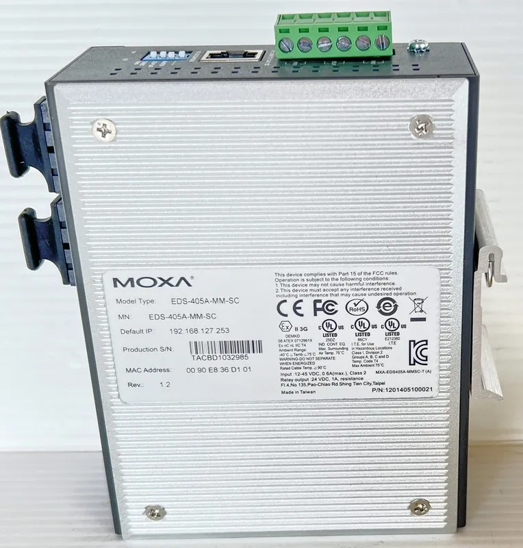 IIoT-устройство ones MOXA Ethernet Switch EDS-405A-MM-SC V1.0