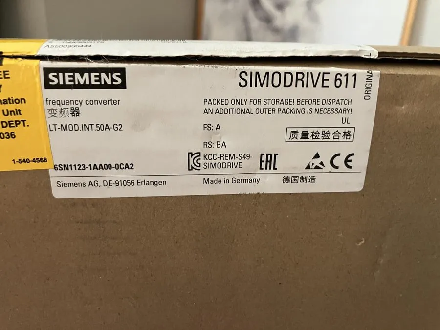 Сервоусилитель 6SN1123-1AA00-0CA2 SIEMENS SIMODRIVE 611 Power Module — фото лота 2