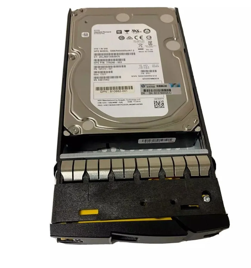 Жёсткий диск HPE 6TB 3PAR P9M40A 8000 823123-001 7.2K RPM 12Gb SAS LFF Hard Driv