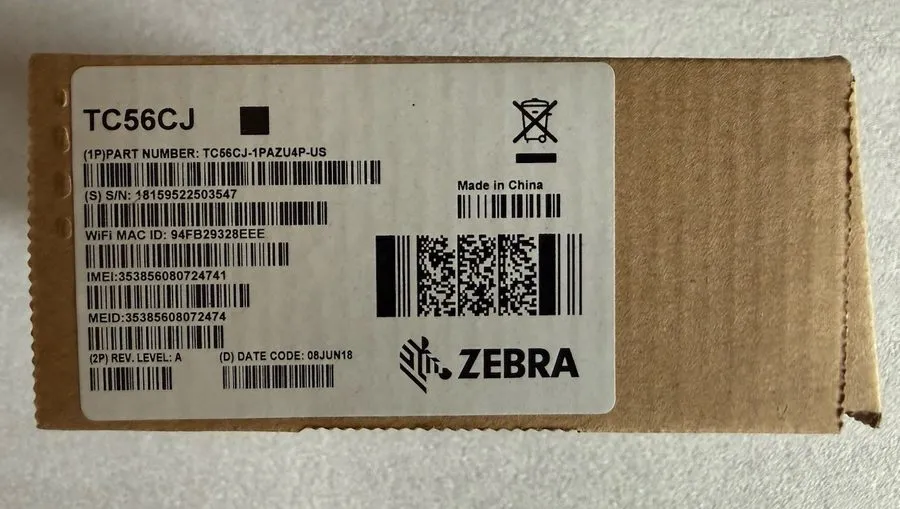 Сканер штрих-кода Zebra TC56 Zebra TC56CJ Android Barcode Scanner not factory re