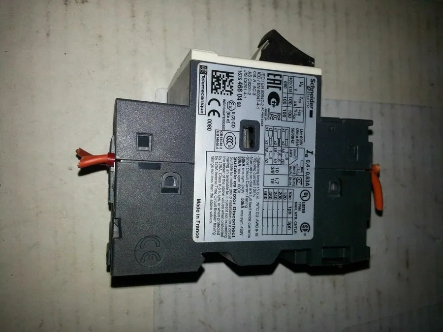 Автоматический выключатель Telemecanique GV2ME04 Motor Circuit Breaker 0.4-0.63A