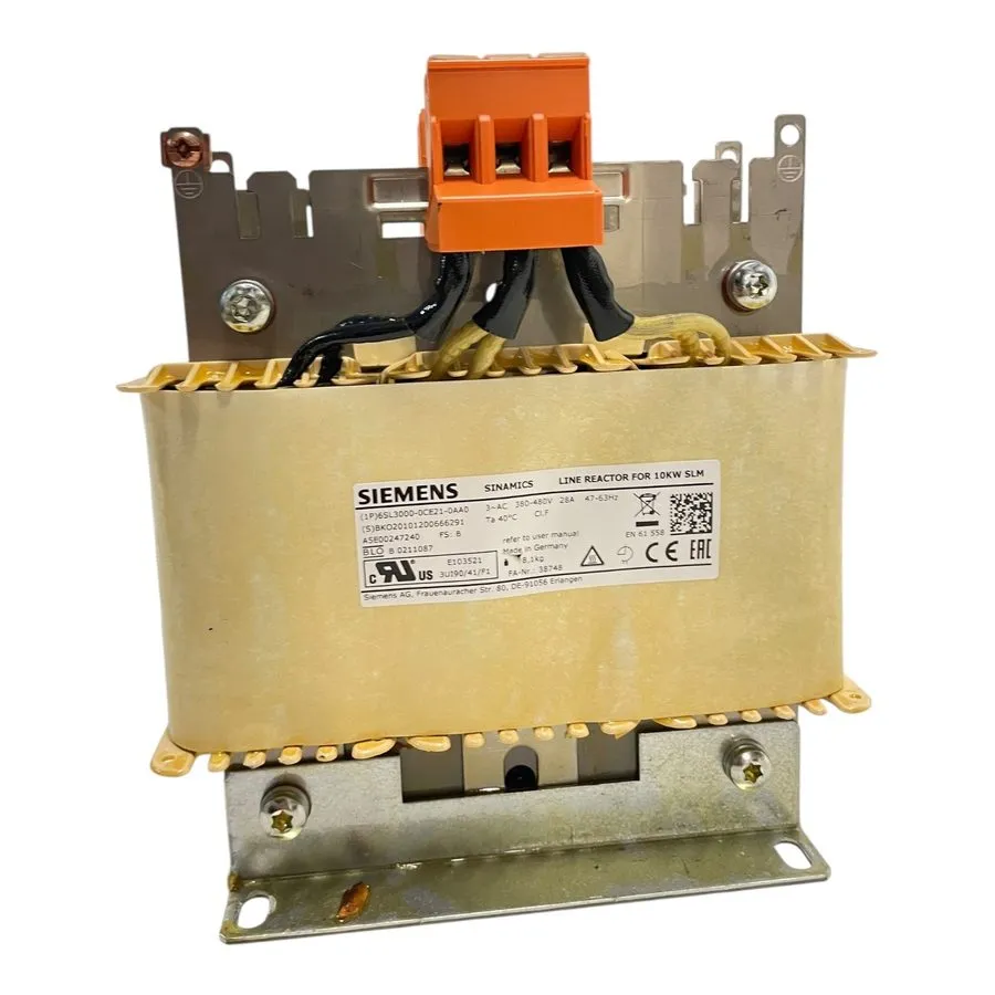 Частотный преобразователь Siemens 6SL3000-0CE21-0AA0 SINAMICS Line Reactor 10kW