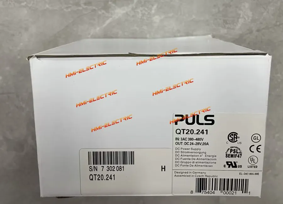 Блок питания Puls QT20.241 Dimension DIN Rail Power Supply 480Vac 3Ph .9-.65A 48