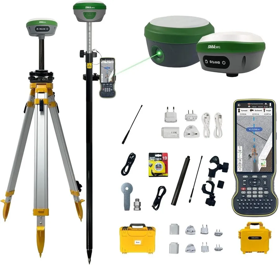 Приёмник GNSS SMA28H Laser RTK&Base GNSS Survey System 2cm Accuracy Non-Contact 