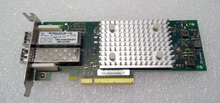 Контроллер HPE QLE2692-HP SN1100Q 16GB Dual 2-Port FC HBA 853011-001 w/ SFP Tran
