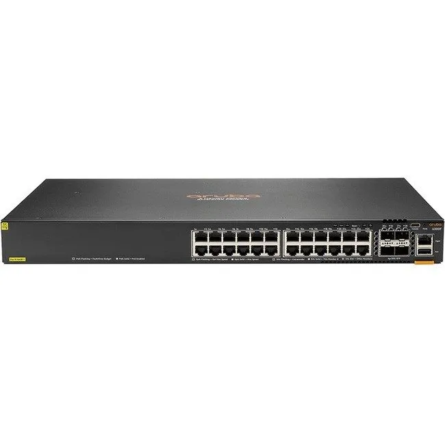 Коммутатор HPE 6300F 24-port 1GbE Class 4 PoE and 4-port SFP56 Switch — фото лота 1