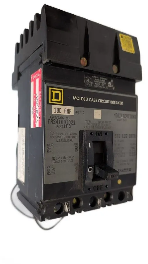Автоматический выключатель Square D FA341001021 100 Amp 3 Pole 480V Circuit Brea