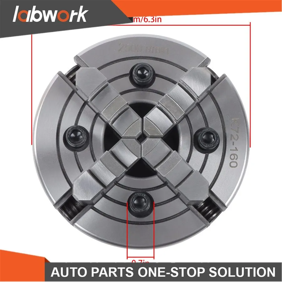 Режущий инструмент K72-160 4 Jaw Lathe Chuck 6.3 Inch Independent Reversible Jaw