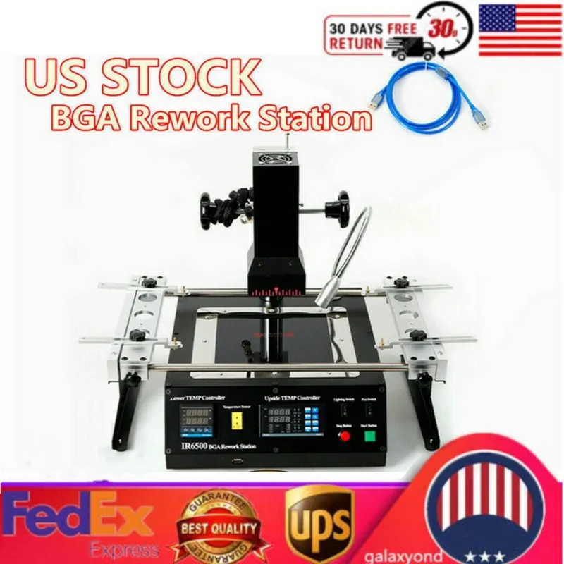 Паяльная станция 110V IR6500 BGA Rework Station Xbox360 PS3 Infrared Soldering&W