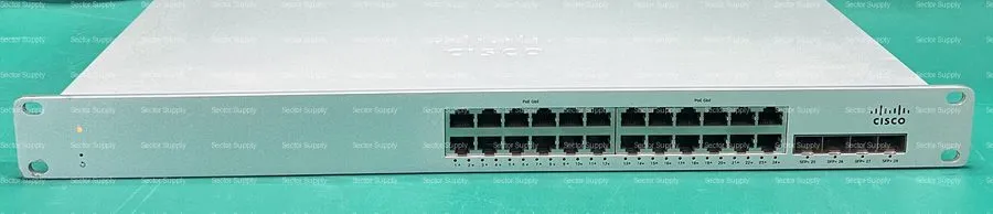 Коммутатор Cisco Meraki MS225-24P-HW 24-Port PoE+ Gigabit Switch 4x 10G SFP+ UNC