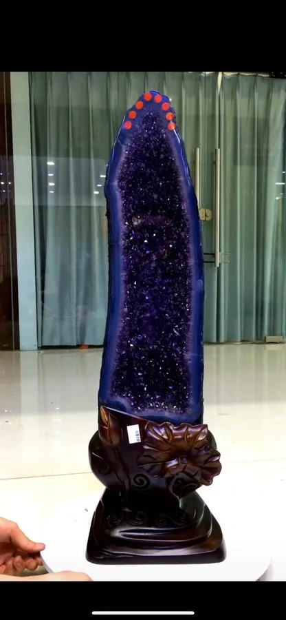 Лабораторный прибор 66.44LB TOP Natural amethyst geode quartz crystal cluster ca