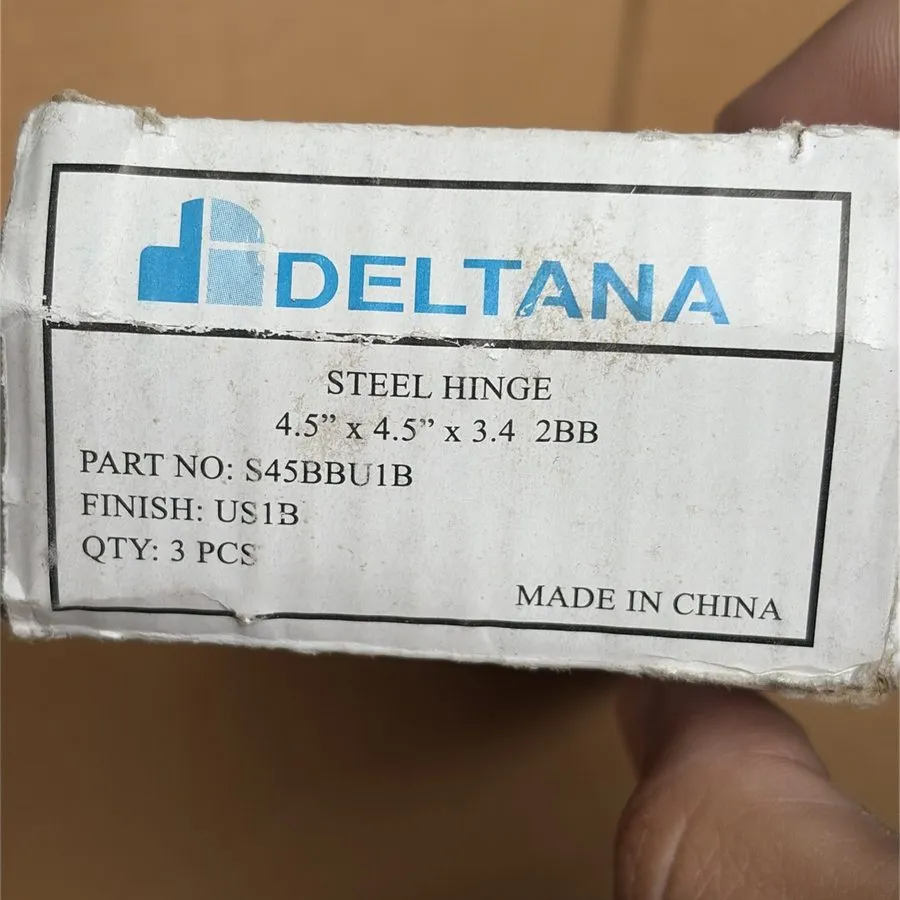 СХД Deltana S45BBUIB Commercial 4-1/2" x 4-1/2" Square Corner Ball Black — фото лота 1