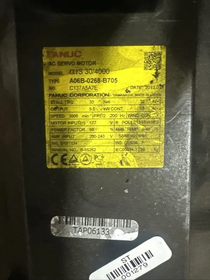 Серводвигатель FANUC ROBOTICS A06B-0268-B705 Servo Motor — фото лота 1