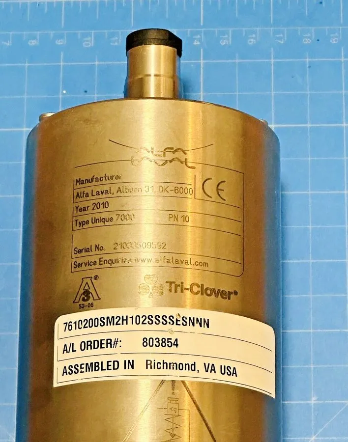 Клапан Tri Clover Alfa Laval 7000 1 1/2” SS Sanitary Divert Valve 7610200SM2H102 — фото лота 1