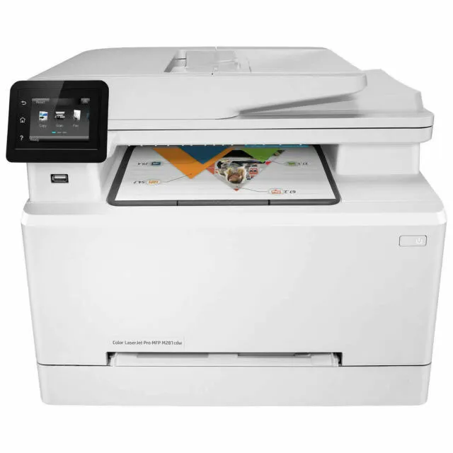 Лазерный принтер lightly- HP LaserJet Pro M281cdw Wireless Color Laser All-In-On — фото лота 1