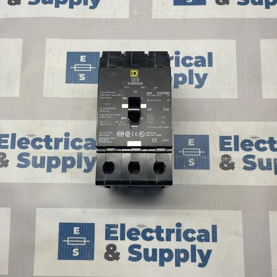 Автоматический выключатель EGB34035 Square D Miniature Circuit Breaker 3-Pole 48