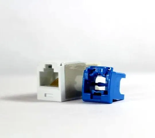 Модуль Keystone Panduit CJ6X88TGWH Cat6a 10 Gig Mini-Com Jack, White ~STSI