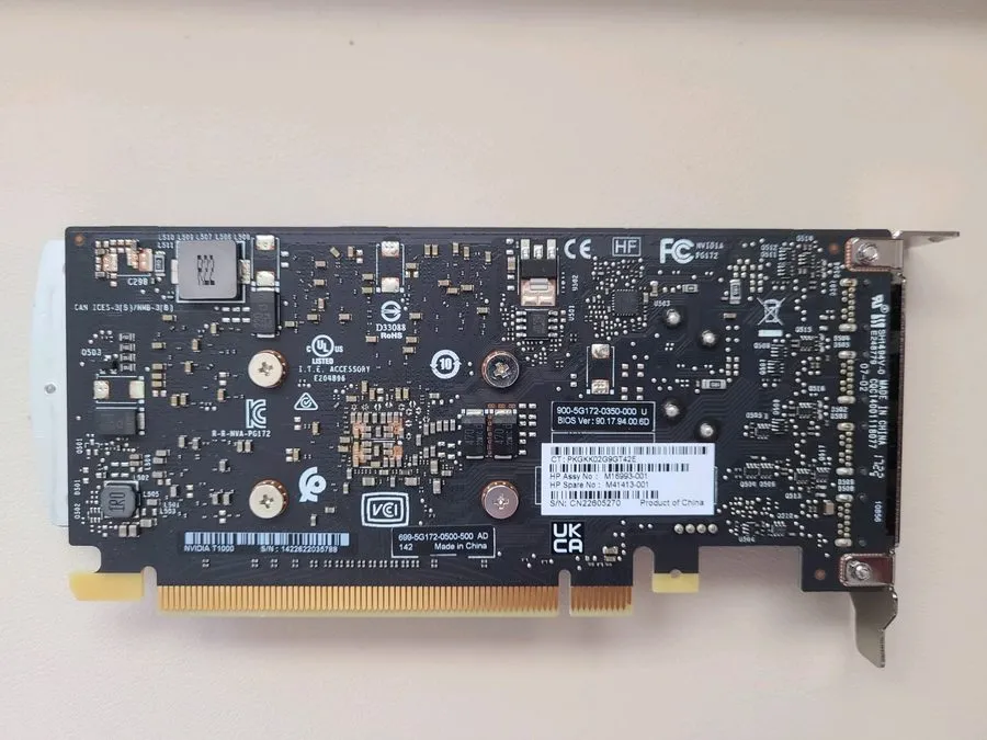 GPU-ускоритель NVIDIA Quadro T1000 Graphics Card 8 GB GDDR6 PCIe 3.0 x16 Mini DP