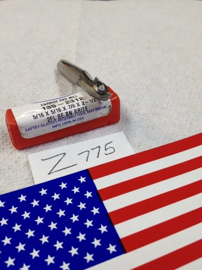 Режущий инструмент HTC 5/16" DIAMETER CARBIDE END MILL. 135-2312. 2 FL BALL. 7/8 — фото лота 1