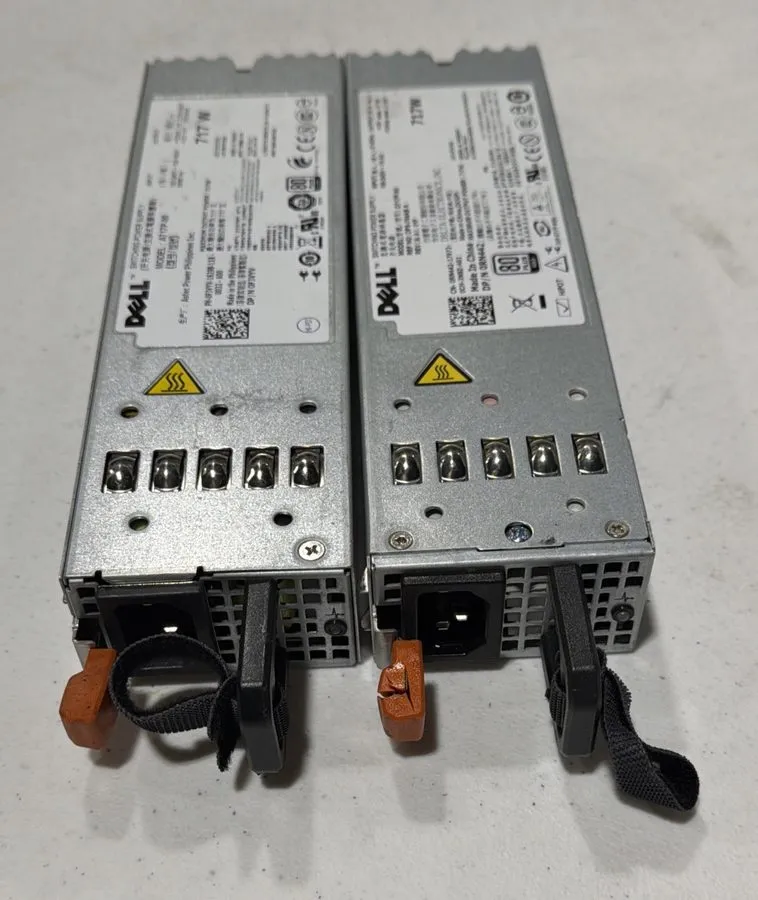 Сервер Dell PowerEdge R610 Server Redundant Power Supply 717 Watt FJVYV A717P-00