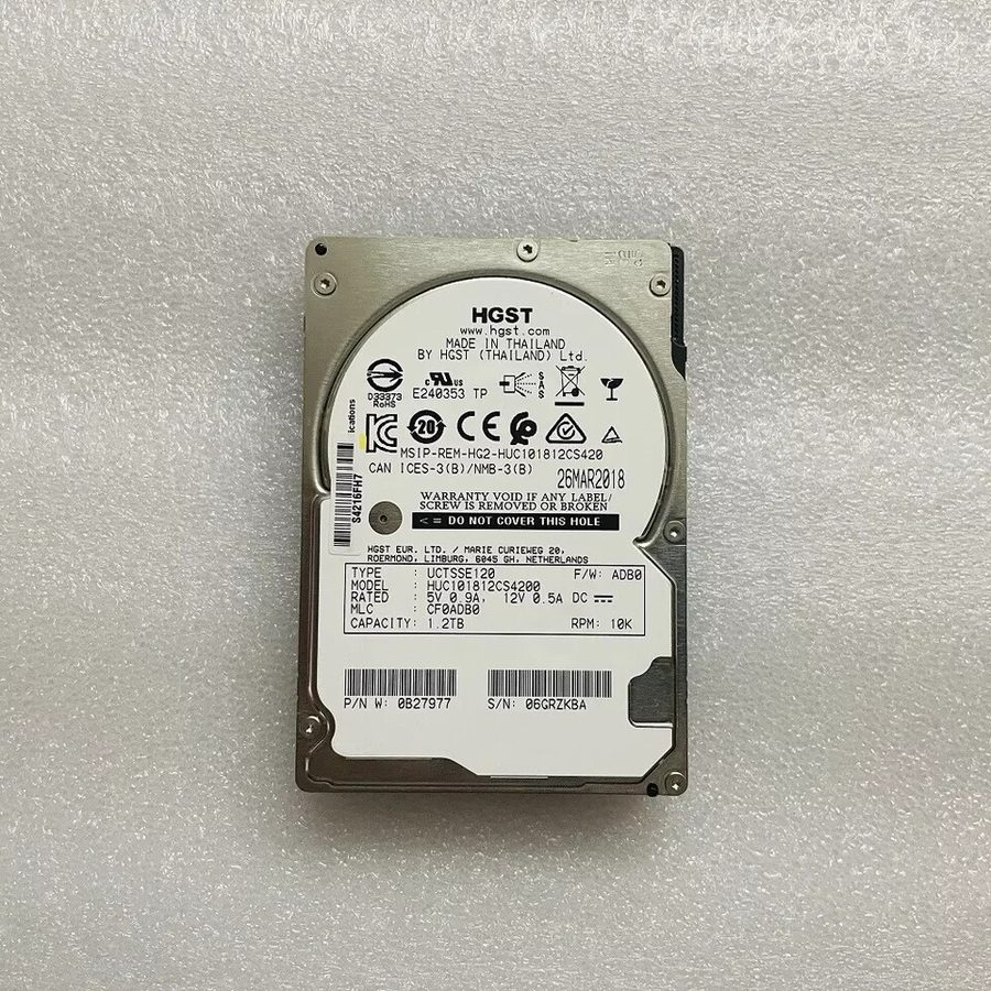 Сервер H.G.S.T 1.2TB HUC101812CS4200 10K 12Gb/s SAS 2.5'' Server Hard Drive
