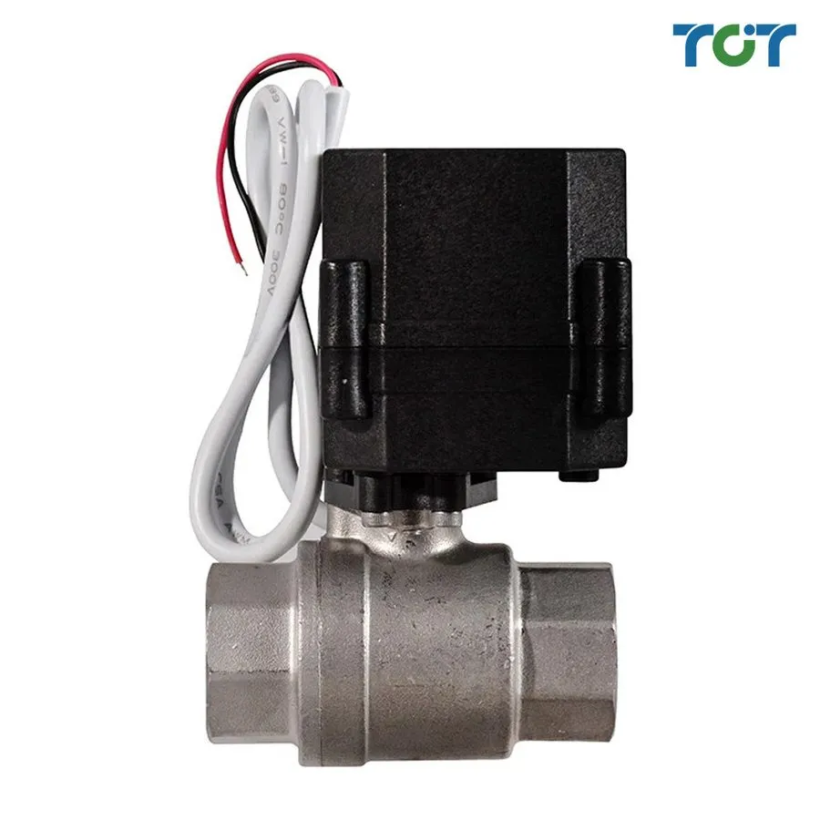 Клапан 1/2" Stainless Steel Motorized Electric Ball Valve 9V 12V-24 Volt AC/DC,  — фото лота 2