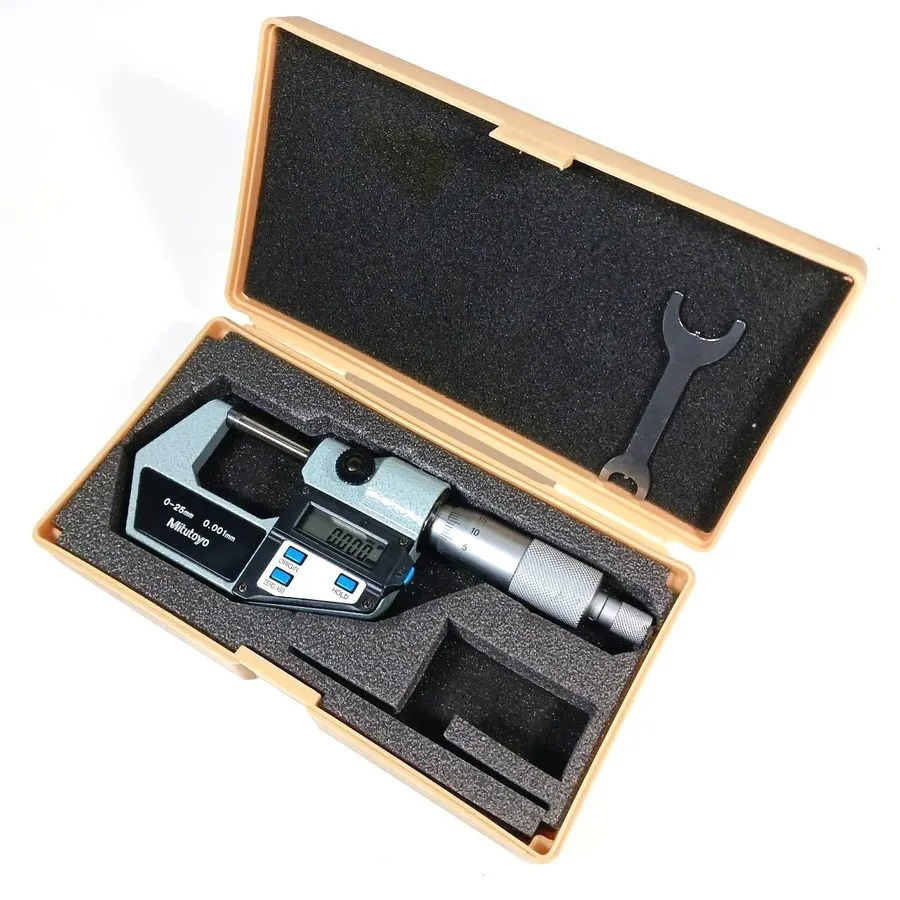 Микрометр Mitutoyo 293-421-20 MDC-25M Digital Micrometer 0-25mm/0-1" Japan Tool — фото лота 1