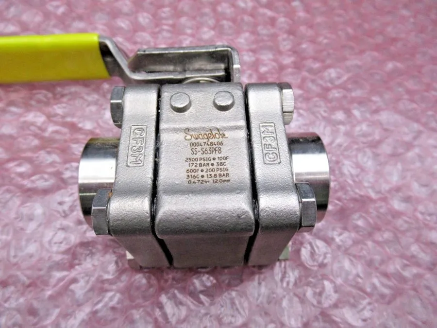 Клапан Swagelok SS-S63PF8 Stainless Steel Ball Valve 2500PSIG, 172Bar