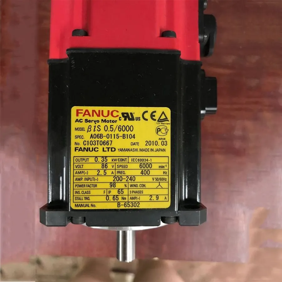 Серводвигатель FANUC A06B-0115-B104 Beta biS 0.5/6000 AC Servo Motor