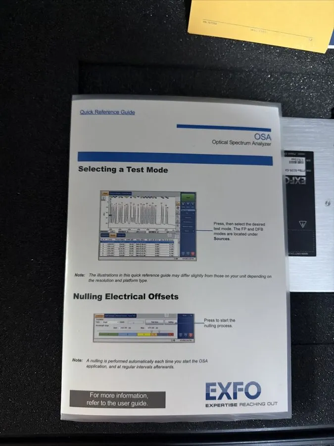 Анализатор спектра Exfo Spectrum Analyzer Ftbx-5235-ea