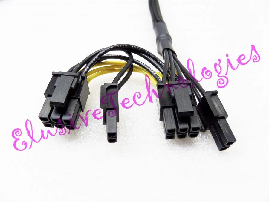 Ускоритель 12" Supermicro CBL-PWEX-1017 8-Pin To Two (6+2) Pin PCI-E GPU Power C — фото лота 1
