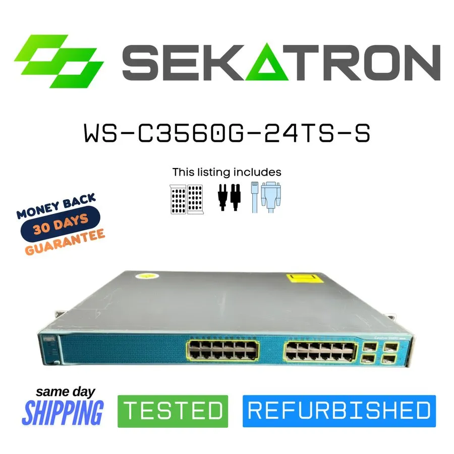 Коммутатор Cisco Catalyst 3560 Series 24 Port Gigabit Switch WS-C3560G-24TS-S