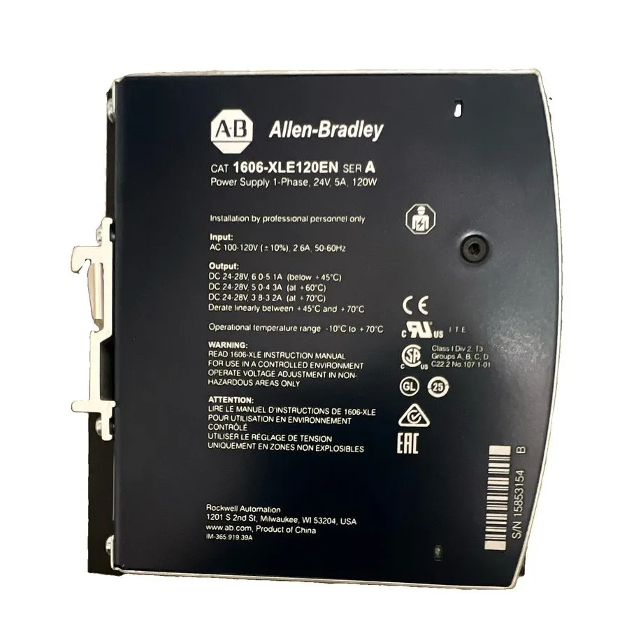 Блок питания AB 1606-XLE120EN 120W 24VDC 5A DIN Rail Power Supply